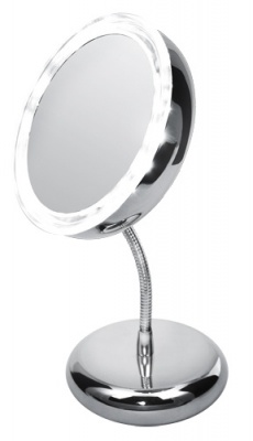 Adler AD 2159 Mirror, 4 AAA batteries, LED Lightening, Diameter 15 cm, Chrome