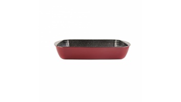 Stoneline Casserole dish 	21477 4.5 L 40x27 cm Borosilicate glass Red Dishwasher proof