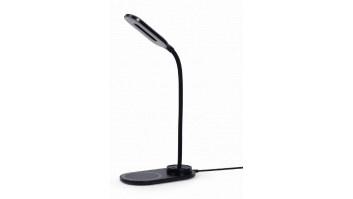 Gembird TA-WPC10-LED-01 Desk lamp with wireless charger, black Gembird