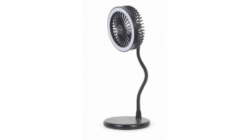 Gembird TA-WPC10-LEDFAN-01 Desktop fan with lamp and wireless charger Gembird