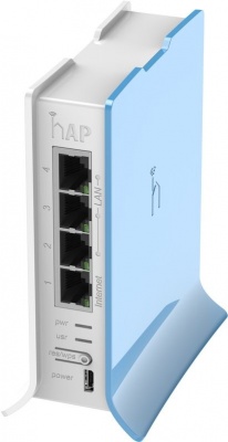 MikroTik Access Point RB941-2nD-TC hAP Lite 802.11n, 2.4GHz, 10/100 Mbit/s, Ethernet LAN (RJ-45) ports 4, MU-MiMO Yes, no PoE