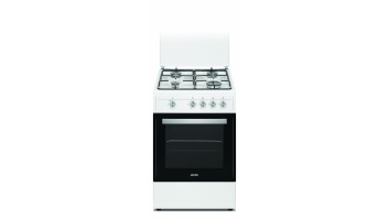 Simfer Cooker 4401SGRBB Hob type Gas, Oven type Gas, White, Width 50 cm, Depth 55 cm, 49 L