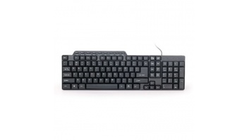 Gembird KB-UM-104 Compact multimedia keyboard USB, Keyboard layout US, Black, 420 g