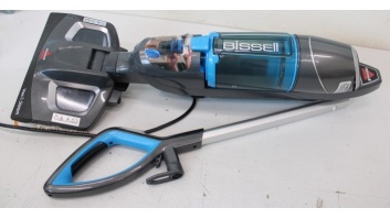 SALE OUT. Bissell Vac&Steam Steam Cleaner | Bissell | Vacuum and steam cleaner | Vac & Steam | Power 1600 W | Steam pressure Not Applicable. Works with Flash Heater Technology bar | Water tank capacity 0.4 L | Blue/Titanium | UNPACKED, USED, DIRTY, SCRATC