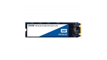 SSD|WESTERN DIGITAL|Blue|250GB|M.2|SATA 3.0|TLC|Write speed 525 MBytes/sec|Read speed 550 MBytes/sec|2.3mm|TBW 100 TB|MTBF 1750000 hours|WDS250G2B0B