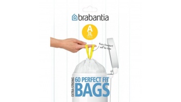 (V) BRABANTIA atkritumu tvertņu maisiņi, 3 l, (A) (60 gab)