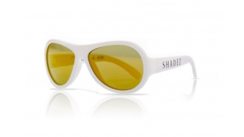 Akcija! SHADEZ Classic White Junior bērnu saulesbrilles, 3-7 gadi