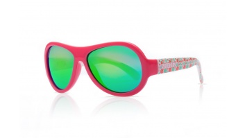 Akcija! SHADEZ Designer Leaf Print Pink Junior bērnu saulesbrilles, 3-7 gadi