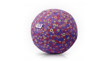 Akcija! Bubabloon lateksa balons ar auduma pārvalku, Circles Purple