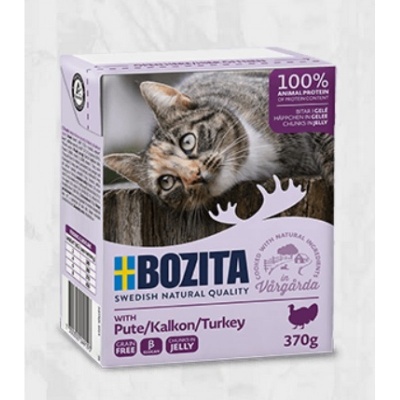 Bozita Turkey Jelly, 370g - bezgraudu gaļas gabaliņi ar tītaru želejā