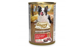 Stuzzy Monoprotein Grainfree Fresh Beef, 400g - bezgraudu sautēta svaiga liellopa gaļa suņiem