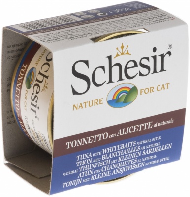 Schesir (Италия) Кот-тунец и корюшка в собственном соку 85г