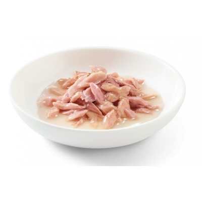 Schesir Cat Tuna in Broth, 85g - pilnvērtīgā barība - tuncis buljonā