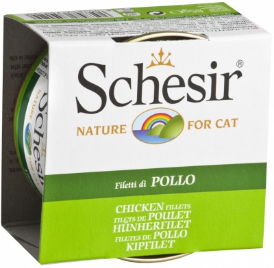 Schesir- куриное филе в желе для кошек 85г