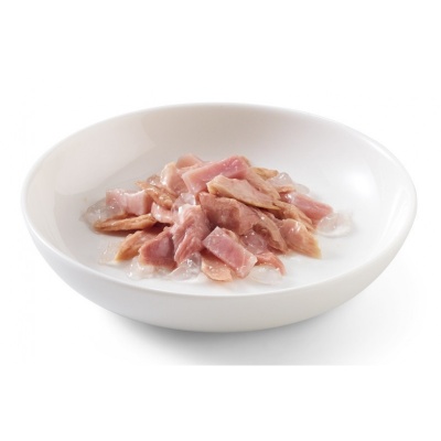 Schesir Cat Tuna with Ham In Jelly, 85g - pilnvērtīgā barība - tuncis un šķiņķis želejā