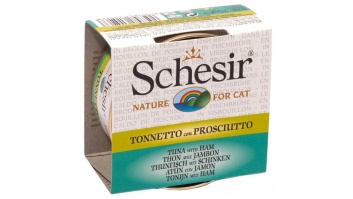 Schesir (Italy)Cat-tuncis un šķiņķis buljonā 70g
