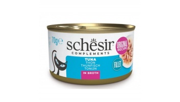 Schesir Cat Tuna in Broth, 70g - дополнительное питание - тунец в бульоне