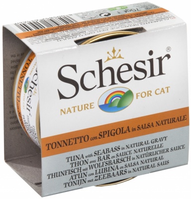 Schesir barība kaķiem tuncis un jūras asaris mērcē 70g