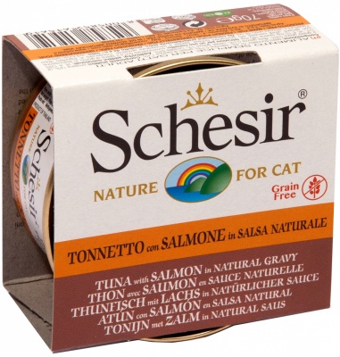 Schesir (Italy)Cat-tuncis un lasis mērcē kaķiem 70g