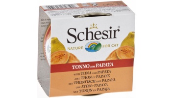 Schesir (Italy)Cat-tuncis un papaija gabaliņi kaķiem 75g
