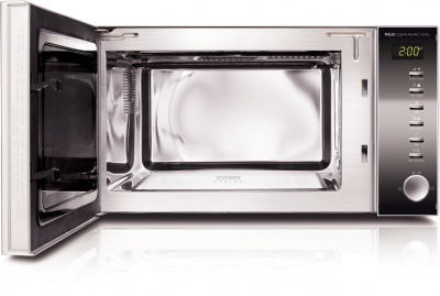 Caso Microwave oven MG20C 20 L, Grill, Buttons, Rotary, 800 W, Black, Stainless steel, Free standing, Defrost function