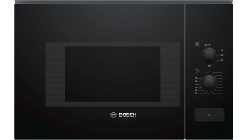 Bosch Microwave Oven BFL520MB0 20 L, Rotary knob, 800 W, Black, Built-in, Defrost function