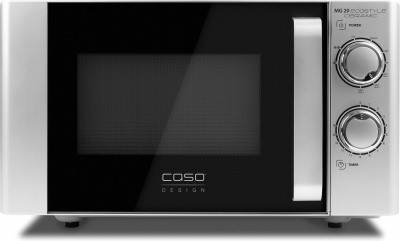 Caso Ecostyle Ceramic 03316 Free standing, Grill,  Intuitive control using rotary knobs, 700 W, Black/Silver, Defrost function