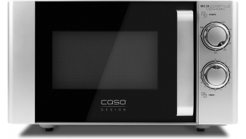 Caso Ecostyle Ceramic 03316 Free standing, Grill,  Intuitive control using rotary knobs, 700 W, Black/Silver, Defrost function