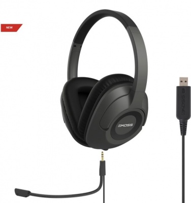 Koss Headphones SB42 USB Headband/On-Ear, USB, Microphone, Black/Grey,