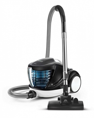 Polti Forzaspira Lecologico Aqua Allergy Natural Care Vacuum Cleaner  	PBEU0108 With water filtration system, Black/ white, 750 W, 1 L, A, HEPA filtration system,