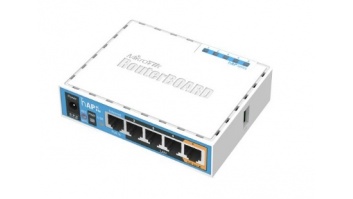 MikroTik RB952Ui-5ac2nD hAP ac lite 802.11ac, 2.4/5.0, 10/100 Mbit/s, Ethernet LAN (RJ-45) ports 5, MU-MiMO Yes, PoE in/out