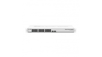 MikroTik Cloud Smart Switch CSS326-24G-2S+RM Managed L2, Rack mountable, 1 Gbps (RJ-45) ports quantity 24, SFP+ ports quantity 2, SwitchOS