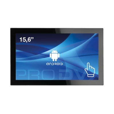 ProDVX APPC-15DSKP 15.6" Android Tablet PC/1920 x 1080/300 Ca/Cortex A1 Quad Core 1.6 GHz/2GB/8GB eMMC Flash/Android 6.0/RK3288 PoE + WiFi/V ProDVX Android Display APPC-15DSKP 15.6 ", A17, 1.6 GHz, Quad Core, 2 GB DDR3 SDRAM, Wi-Fi, Touchscreen, 300 cd/m2