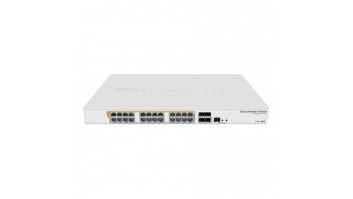 MikroTik CRS328-24P-4S+RM Gigabit Ethernet POE/POE+ router/switch PoE/Poe+ ports quantity 24, Power supply type Single, Rack mountable, 4x SFP+, 500 W, Managed L3, 24x 1GbE