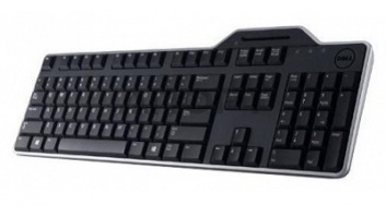 Dell KB-813 Keyboard layout Qwerty, Black, with smart card reader, Russsian