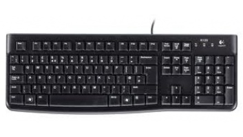 Logitech K120 wired, USB, Keyboard layout EN/LT, USB Port, 1.5 m, Black, Lithuanian, 55 g