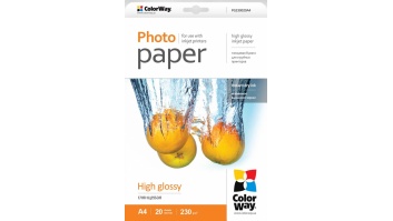ColorWay Photo Paper 20 pc. PG230020A4 Glossy, A4, 230 g/m²