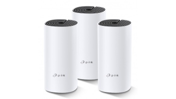 TP-LINK Whole Home Mesh WiFi System Deco M4 (3-Pack) 802.11ac, 300+867 Mbit/s, 10/100/1000 Mbit/s, Ethernet LAN (RJ-45) ports 2, Mesh Support Yes, MU-MiMO Yes, Antenna type 2xInternal