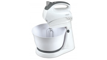 Hand Mixer Adler AD 4202 White, Hand Mixer, 300 W, Number of speeds 5, Shaft material Stainless steel