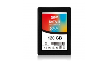 Silicon Power Slim S55 120 GB, SSD interface SATA, Write speed 420 MB/s, Read speed 550 MB/s