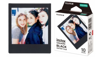 Fujifilm Instax Square Instant Film Black Quantity 10, Glossy