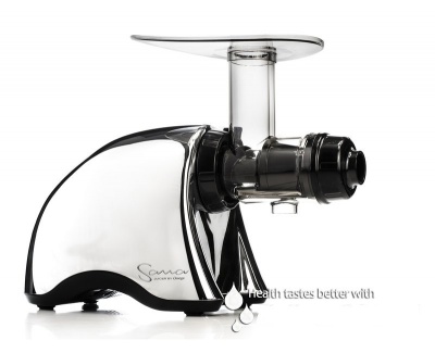 Sana Juice extractor EUJ-707CH Type Single Auger Slow juicer, Chrome, 200 W, Number of speeds 1, 63 - 75 RPM