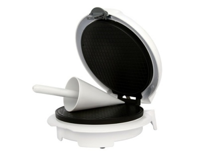 Adler Waffle maker AD 3038 White, 1500 W, Round, Number of waffles 1