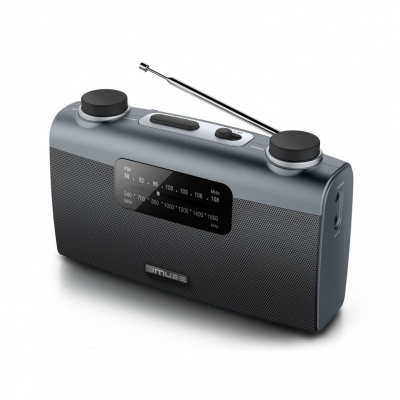 Muse Portable radio M-058R Black, AUX in