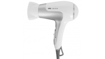 Braun Satin Hair 5 HD 580 Warranty 24 month(s), Ionic function, 2500 W, White/ silver