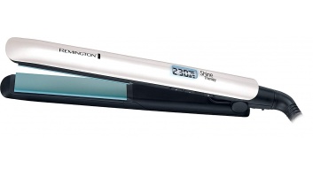 Remington Hair Straightener S8500 Shine Therapy Ceramic heating system, Display Yes, Temperature (max) 230 °C, Number of heating levels 9, Silver