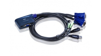 Aten 2-Port USB VGA/Audio Cable KVM Switch (0.9m)