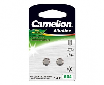 Camelion AG4/LR66/LR626/377, Alkaline Buttoncell, 2 pc(s)