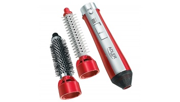 Hair styler Adler Warranty 24 month(s), Number of temperature settings 3, 550 W, red/silver