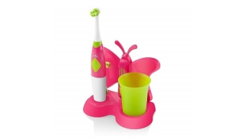 ETA Toothbrush with water cup and holder Sonetic  1294 90070 For kids, Pink / light green, 2, Number of brush heads included 2